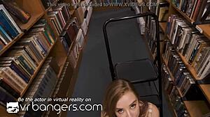Group sex with small tits Vrbangers in the library