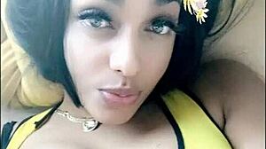 Гледайте Jazelyn, секси карибската проститутка, в действие по телевизията