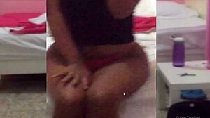 Skinny Colombian babe Goes Black