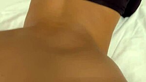 Cumshot and creampie in a homemade anal sex video