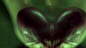 Pau monstruoso recebe uma sucção suave e é chupado e masturbado até gozar em close-up