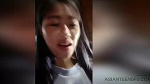 Pasangan amatir Cina menikmati seks di luar ruangan dalam video HD