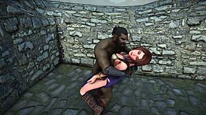 Ysoldas nejtemnější fantazie ožívají v Skyrims 3D roleplay sexuálním dobrodružství