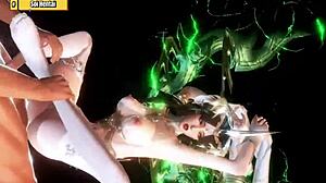 Hentai 3D: Bohyně Green Lantern a její velký zadek