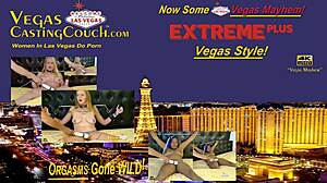 Sessão selvagem de BDSM em Vegas com bondage extremo e brinquedos