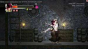 Una donna affascinante si impegna in un'azione bollente in un nuovo gioco hentai, con un gameplay da inferno colpevole